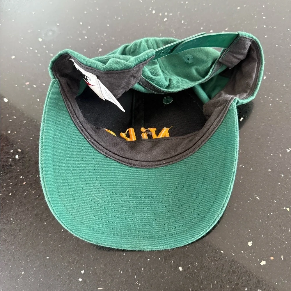 Nike Kids Hat in Forest Green with Bright Orange Logo